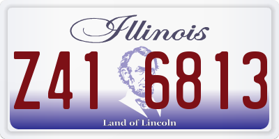 IL license plate Z416813