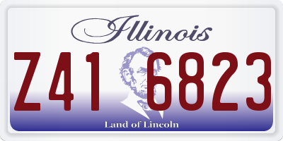 IL license plate Z416823