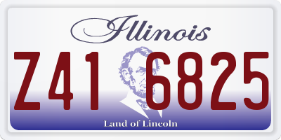 IL license plate Z416825