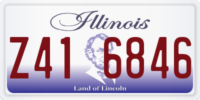 IL license plate Z416846