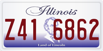 IL license plate Z416862