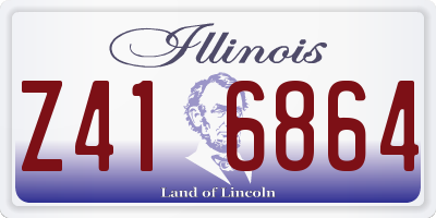 IL license plate Z416864