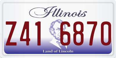IL license plate Z416870