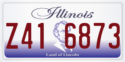 IL license plate Z416873
