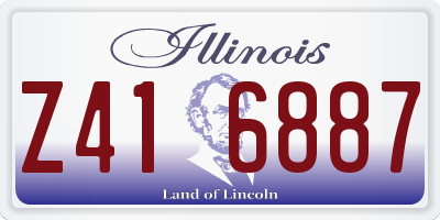IL license plate Z416887