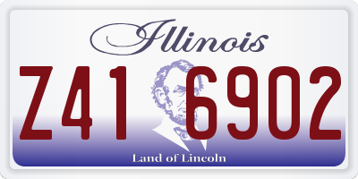 IL license plate Z416902