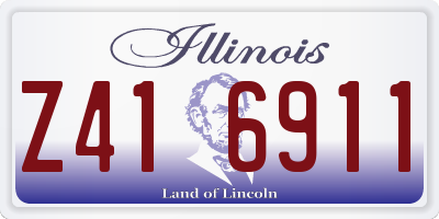 IL license plate Z416911