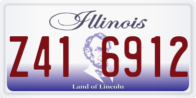 IL license plate Z416912