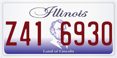 IL license plate Z416930