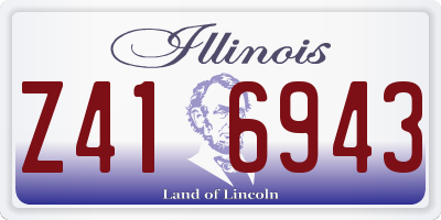 IL license plate Z416943