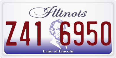 IL license plate Z416950