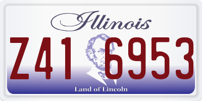 IL license plate Z416953