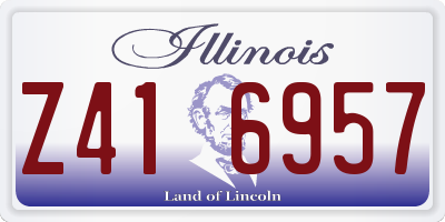 IL license plate Z416957