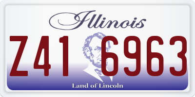 IL license plate Z416963