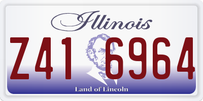 IL license plate Z416964