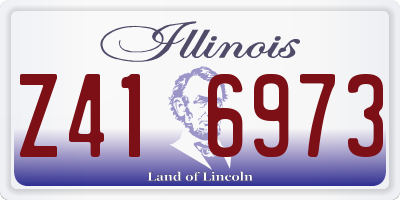 IL license plate Z416973
