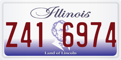 IL license plate Z416974