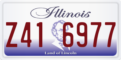 IL license plate Z416977