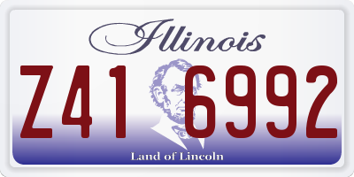 IL license plate Z416992