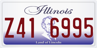 IL license plate Z416995
