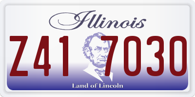 IL license plate Z417030