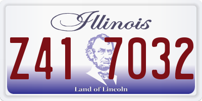 IL license plate Z417032