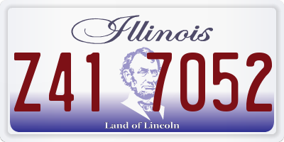 IL license plate Z417052