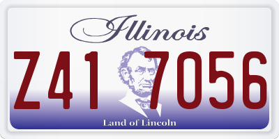 IL license plate Z417056