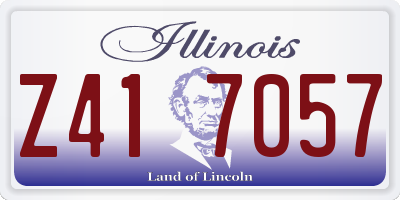 IL license plate Z417057