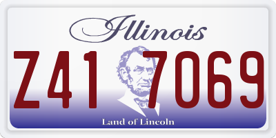 IL license plate Z417069