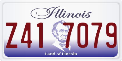 IL license plate Z417079