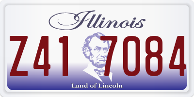 IL license plate Z417084