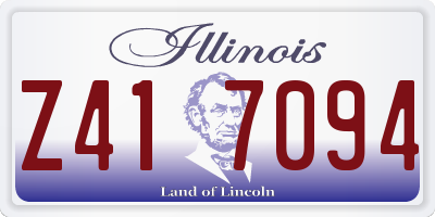 IL license plate Z417094