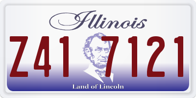 IL license plate Z417121