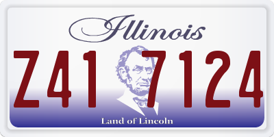 IL license plate Z417124