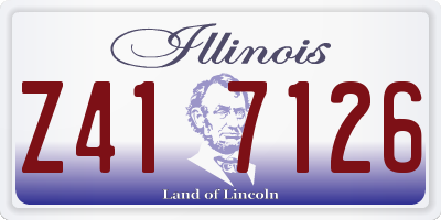 IL license plate Z417126