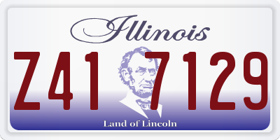 IL license plate Z417129