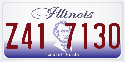 IL license plate Z417130