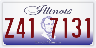 IL license plate Z417131