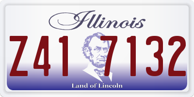 IL license plate Z417132