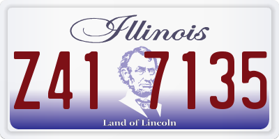 IL license plate Z417135