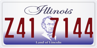 IL license plate Z417144