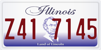 IL license plate Z417145