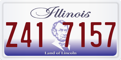 IL license plate Z417157