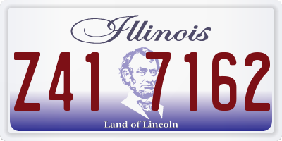IL license plate Z417162