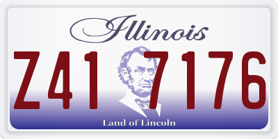 IL license plate Z417176