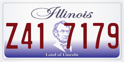 IL license plate Z417179