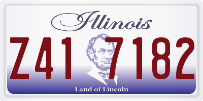 IL license plate Z417182