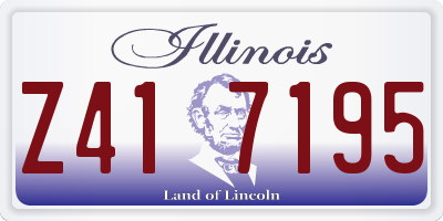 IL license plate Z417195