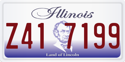 IL license plate Z417199